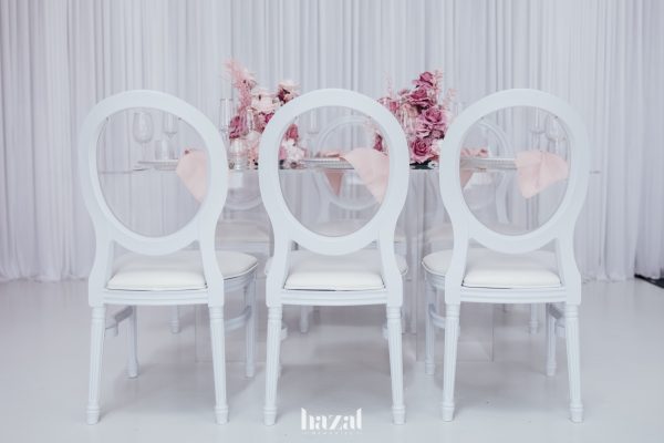 White Louis Chair - Image 3
