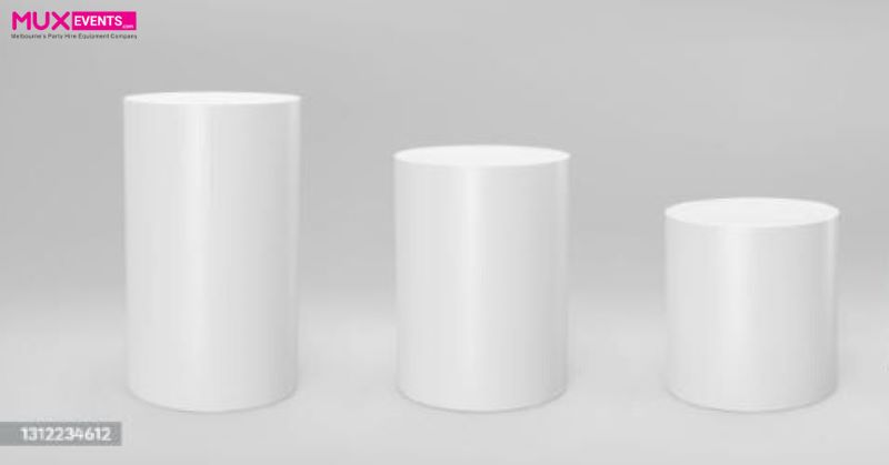 White Plinths for hire