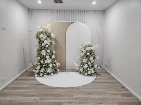 backdrop and arches
