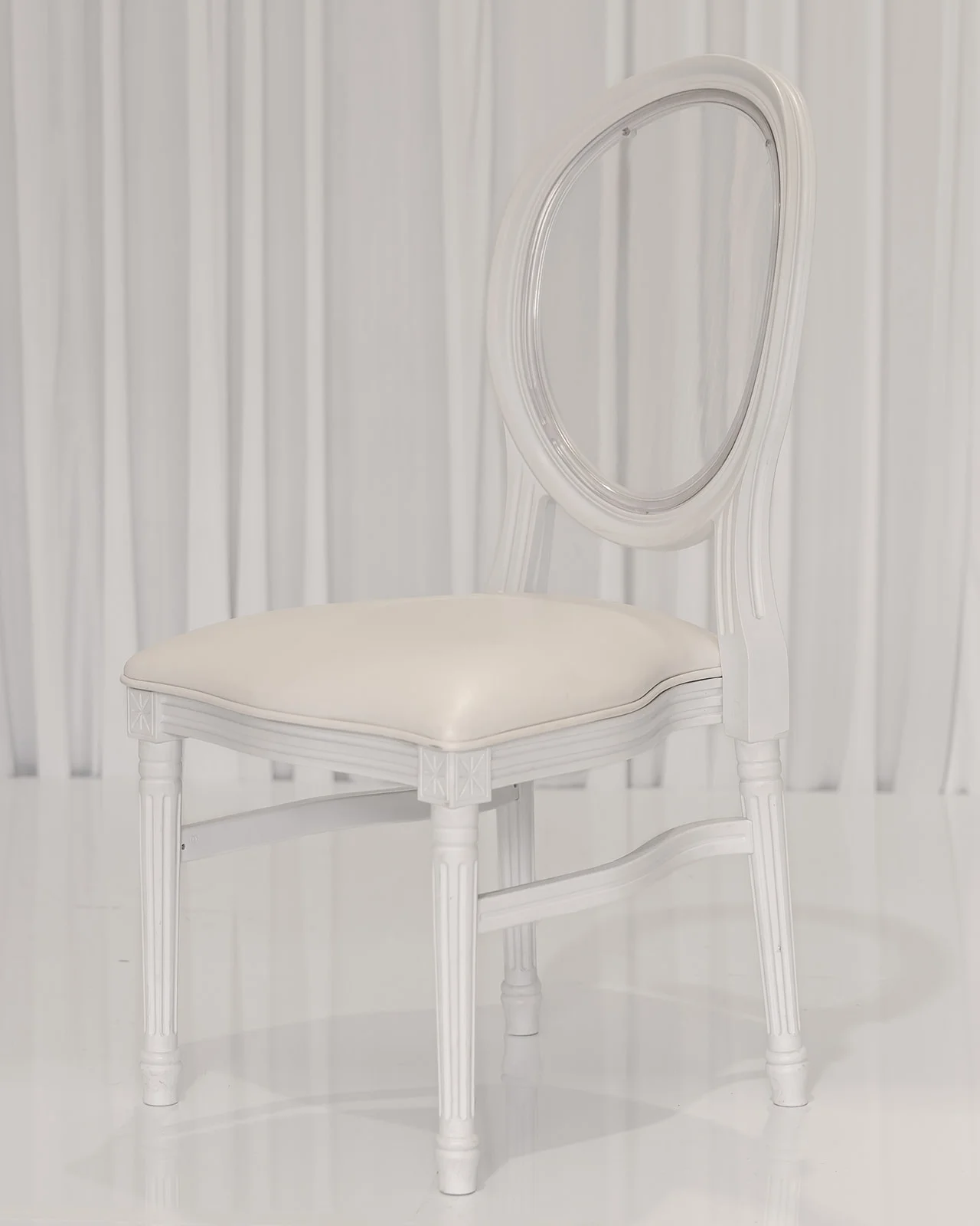 White Louis Chair