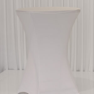Elegant clear table setup for wedding and event hire