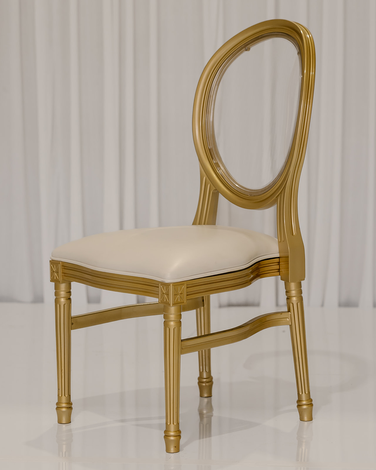 Golden Louis Chair for Wedding and Event Seating